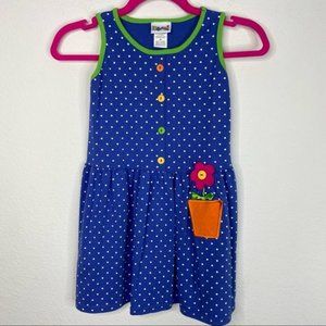 Kaboom! Vintage Blue 3D Floral Girls Dress Size 6